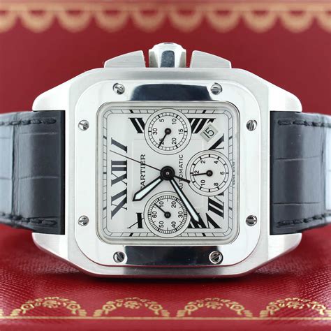 mens cartier santos watch|cartier santos 100 chrono.